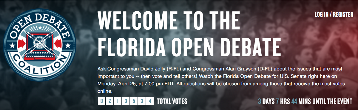 Florida Open Debate Platform Receives National Attention (The Atlantic, USA Today, Engadget)