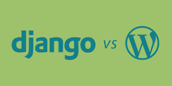 django vs wordpress logos