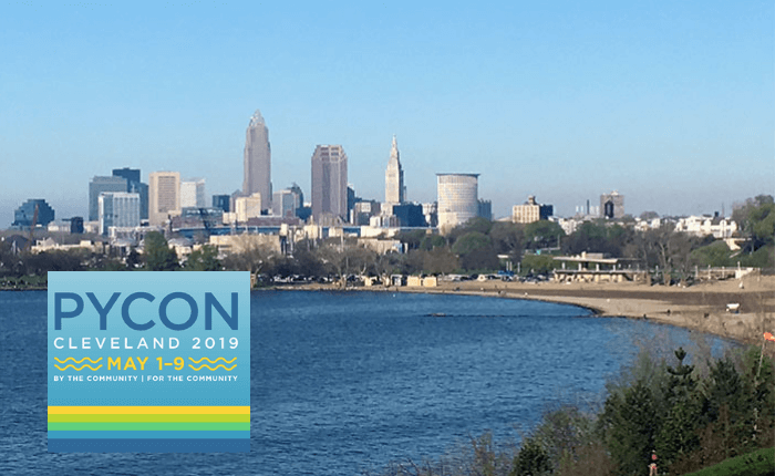 Image of the skyline of Cleveland, OH, where PyCon 2019 was held