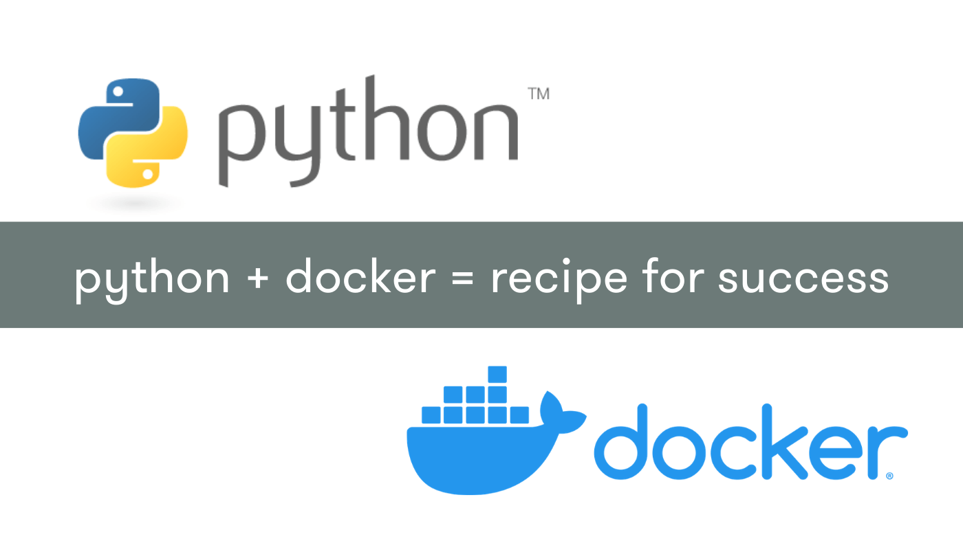 Python and Docker logos