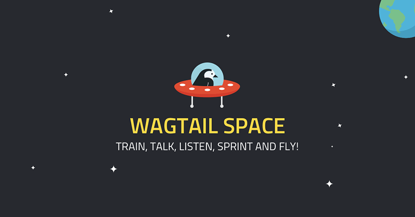 Logo for the Wagtail Space US conference